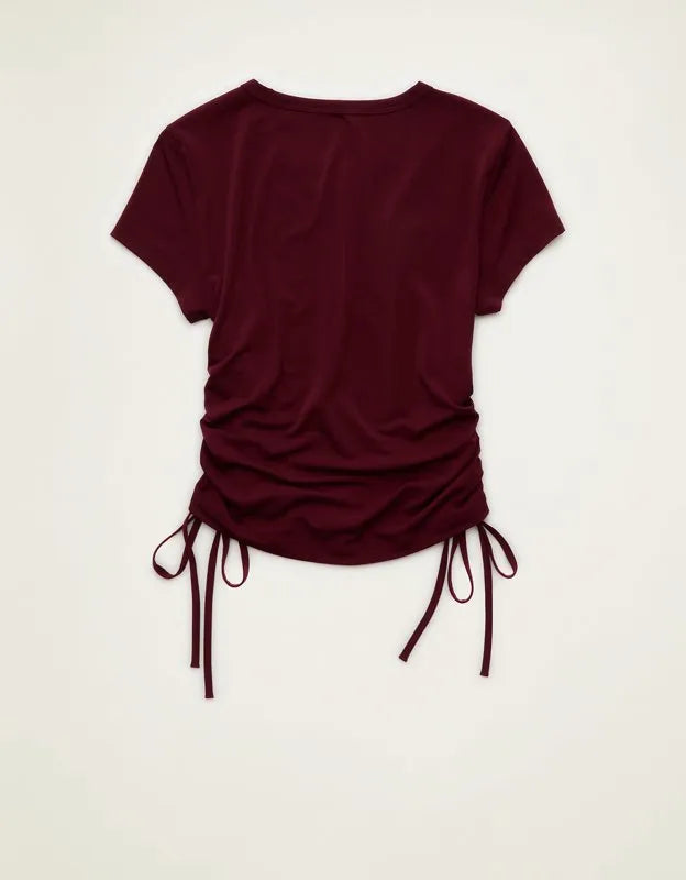 AE Short-Sleeve Side-Cinch T-Shirt