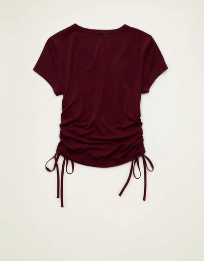 AE Short-Sleeve Side-Cinch T-Shirt