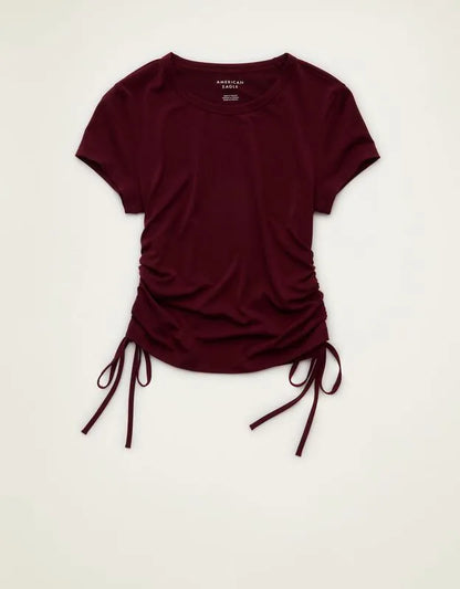 AE Short-Sleeve Side-Cinch T-Shirt