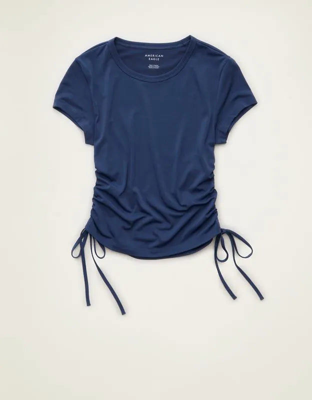 AE Short-Sleeve Side-Cinch T-Shirt