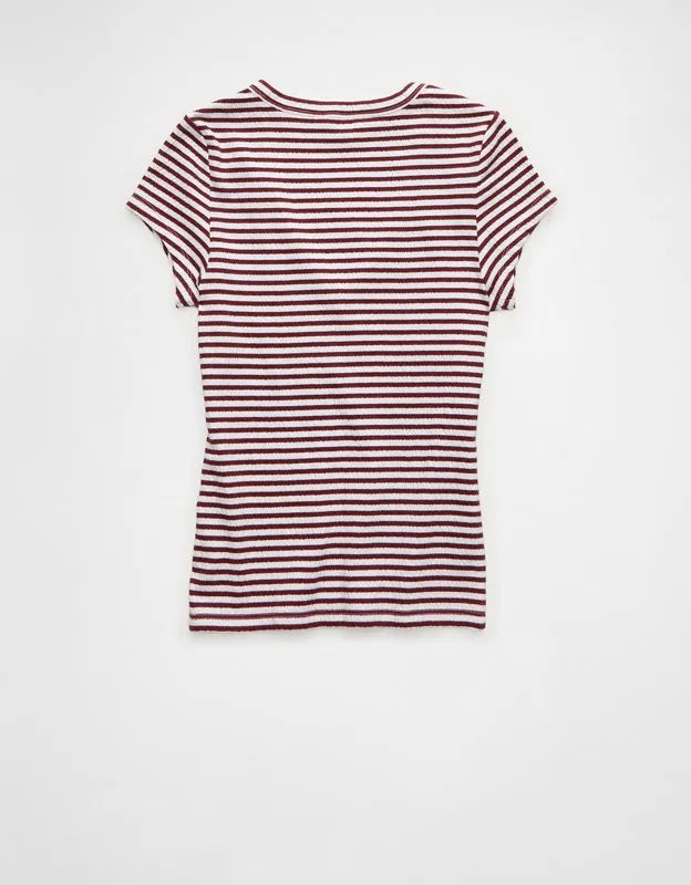 AE V-Neck Textured T-Shirt