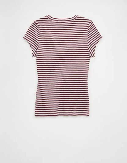 AE V-Neck Textured T-Shirt
