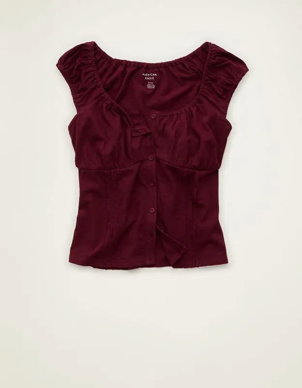 AE Sunchaser Button-Up T-Shirt