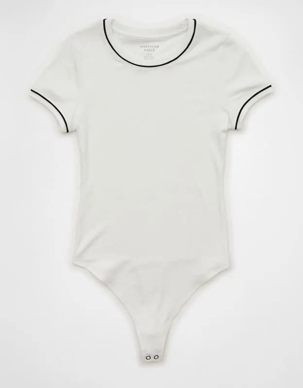 AE Tipped Crew Neck Bodysuit