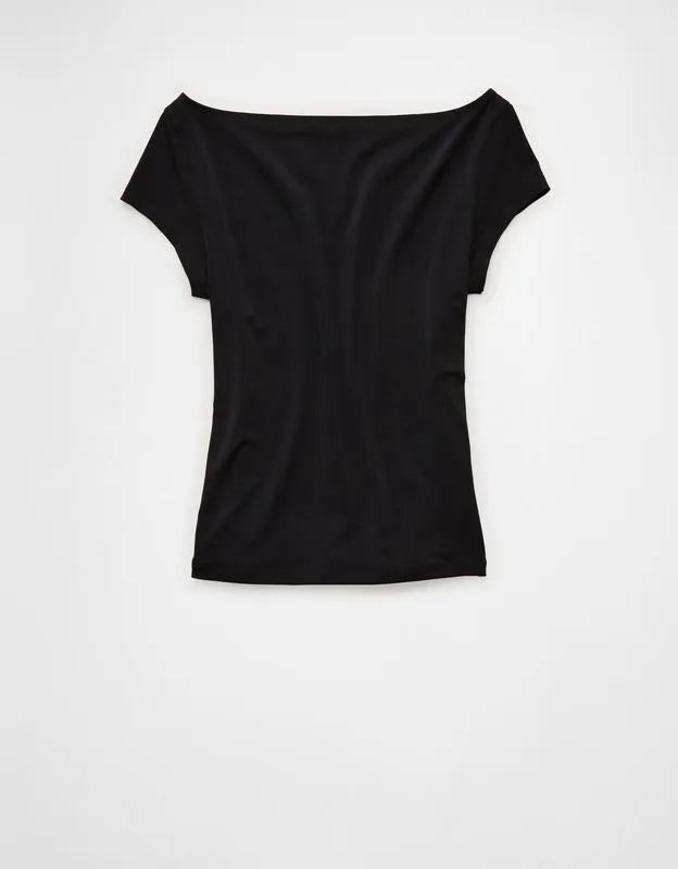 AE Short-Sleeve Boatneck T-Shirt