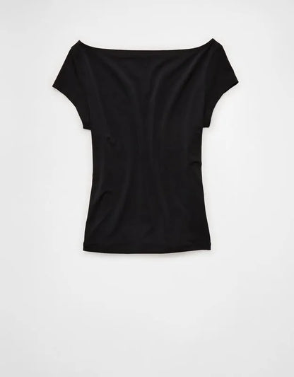 AE Short-Sleeve Boatneck T-Shirt