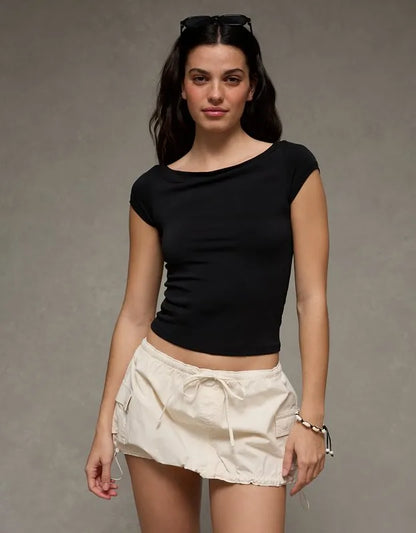 AE Short-Sleeve Boatneck T-Shirt