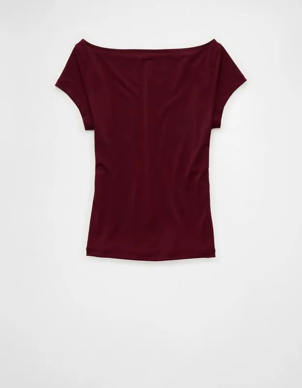 AE Short-Sleeve Boatneck T-Shirt
