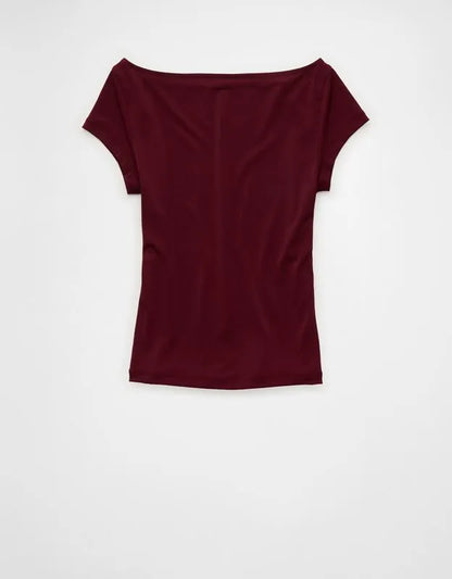 AE Short-Sleeve Boatneck T-Shirt