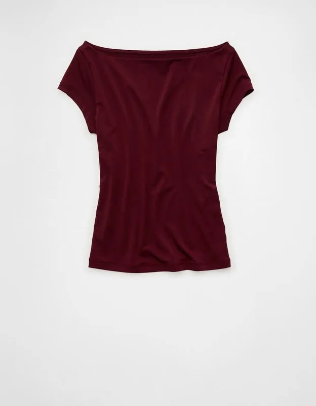 AE Short-Sleeve Boatneck T-Shirt
