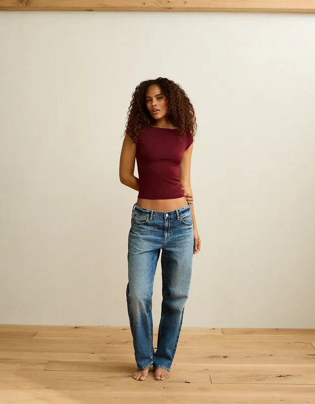 AE Short-Sleeve Boatneck T-Shirt