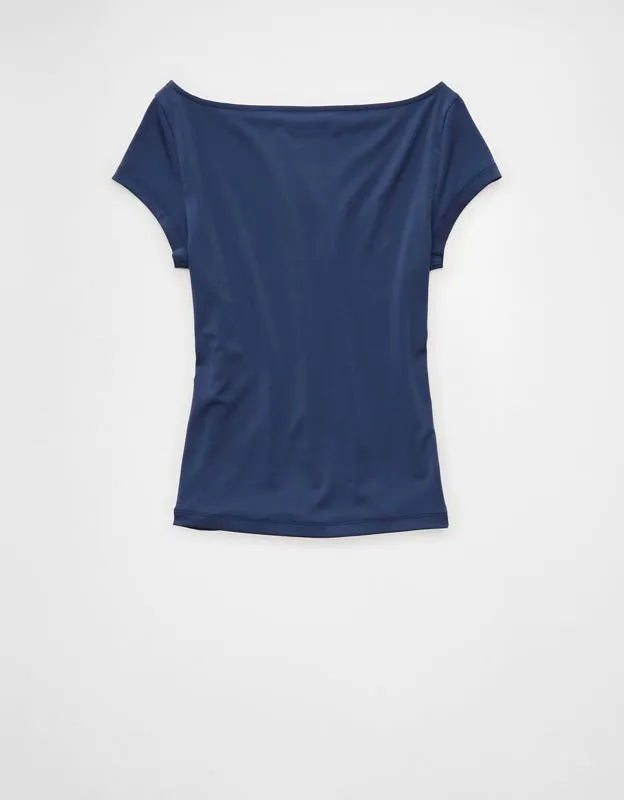 AE Short-Sleeve Boatneck T-Shirt