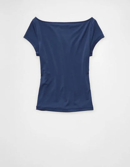 AE Short-Sleeve Boatneck T-Shirt
