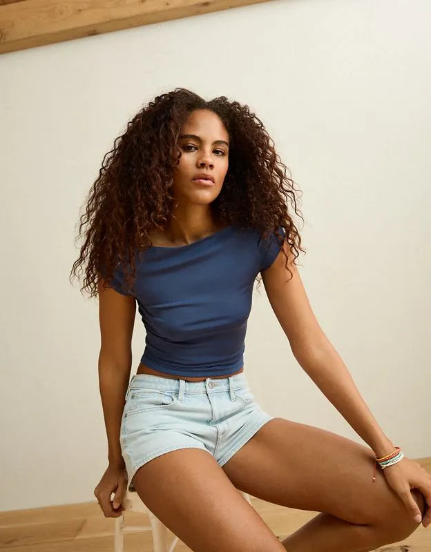 AE Short-Sleeve Boatneck T-Shirt