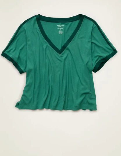 AE Soft & Sexy Ribbed V-Neck T-Shirt