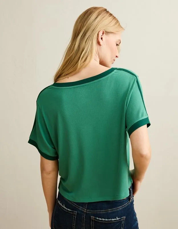 AE Soft & Sexy Ribbed V-Neck T-Shirt