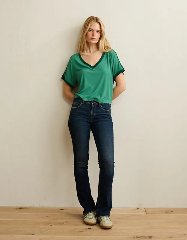 AE Soft & Sexy Ribbed V-Neck T-Shirt