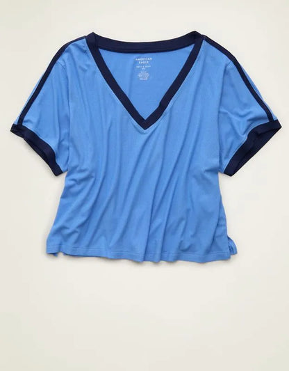 AE Soft & Sexy Ribbed V-Neck T-Shirt