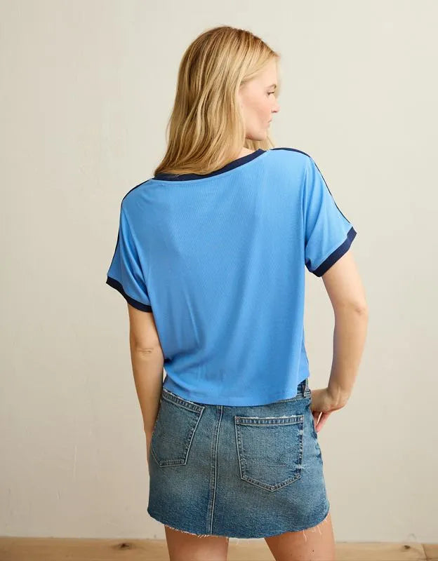 AE Soft & Sexy Ribbed V-Neck T-Shirt