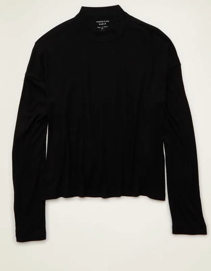 AE Soft & Sexy Ribbed Long-Sleeve T-Shirt