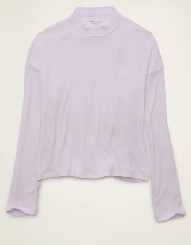 AE Soft & Sexy Ribbed Long-Sleeve T-Shirt