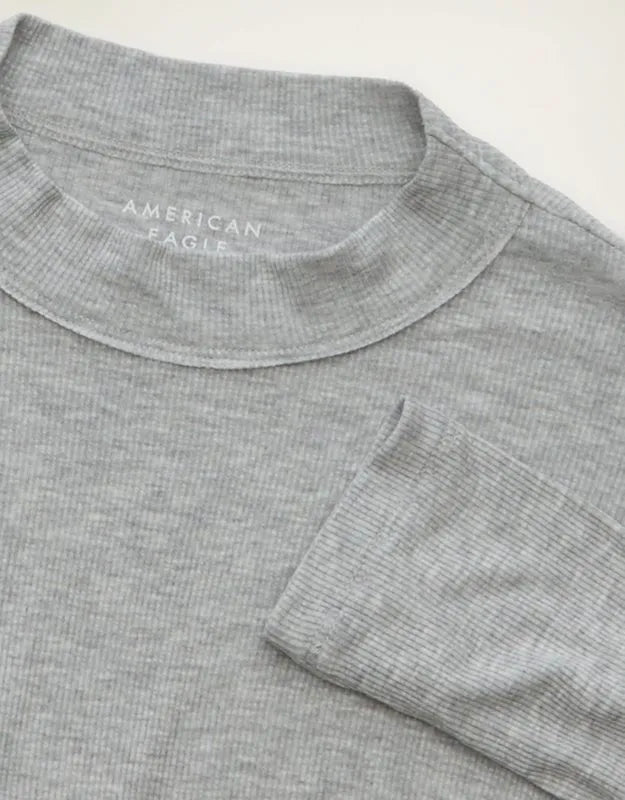 AE Soft & Sexy Ribbed Long-Sleeve T-Shirt