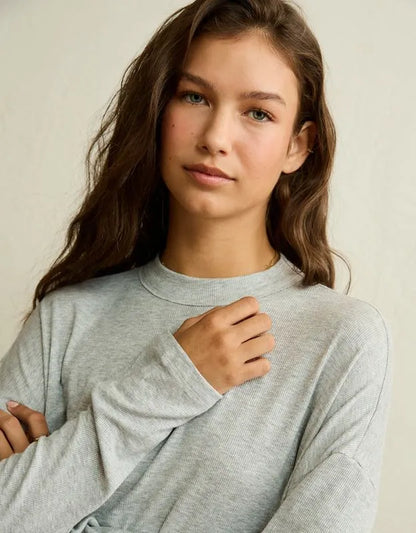 AE Soft & Sexy Ribbed Long-Sleeve T-Shirt