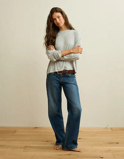 AE Soft & Sexy Ribbed Long-Sleeve T-Shirt