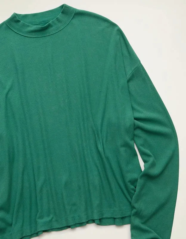 AE Soft & Sexy Ribbed Long-Sleeve T-Shirt