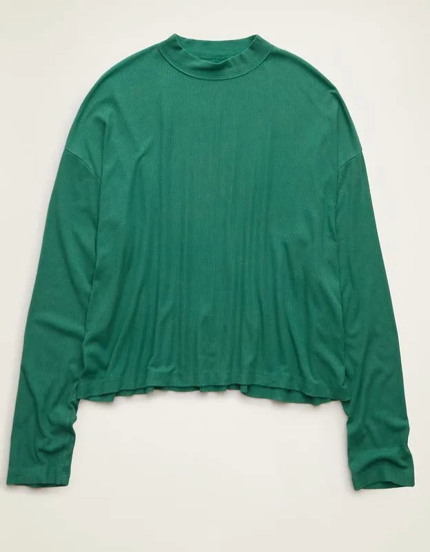 AE Soft & Sexy Ribbed Long-Sleeve T-Shirt