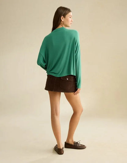 AE Soft & Sexy Ribbed Long-Sleeve T-Shirt