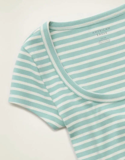 AE Scoop Neck Hey Baby Tee