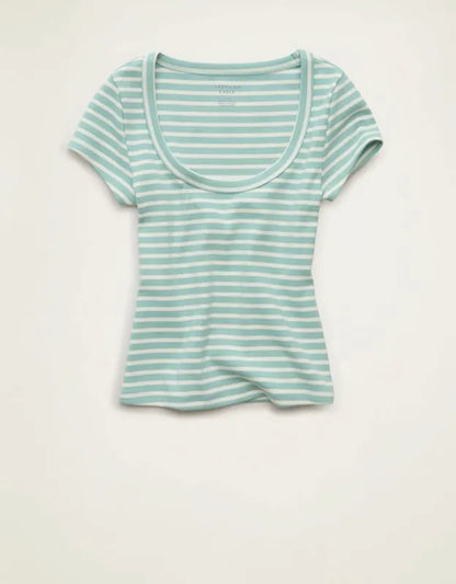 AE Scoop Neck Hey Baby Tee