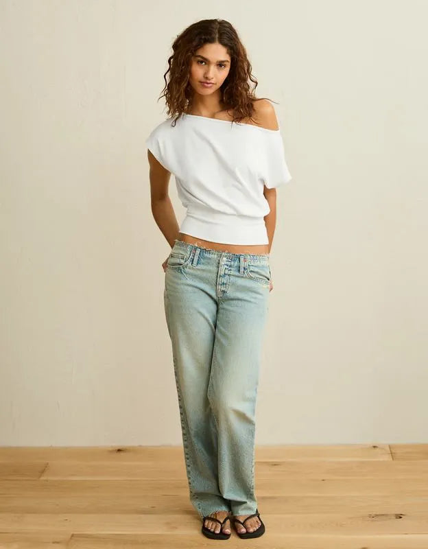 AE Off-the-Shoulder Dolman Tee