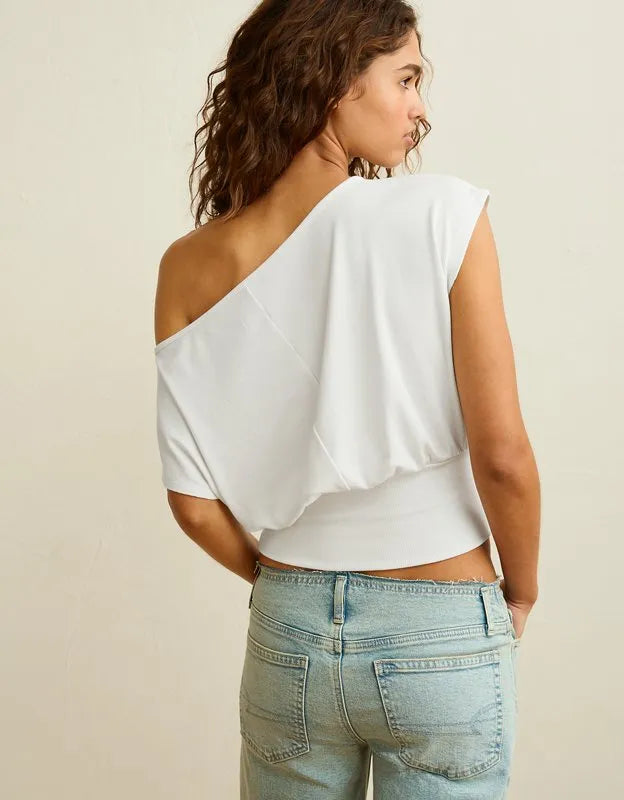 AE Off-the-Shoulder Dolman Tee