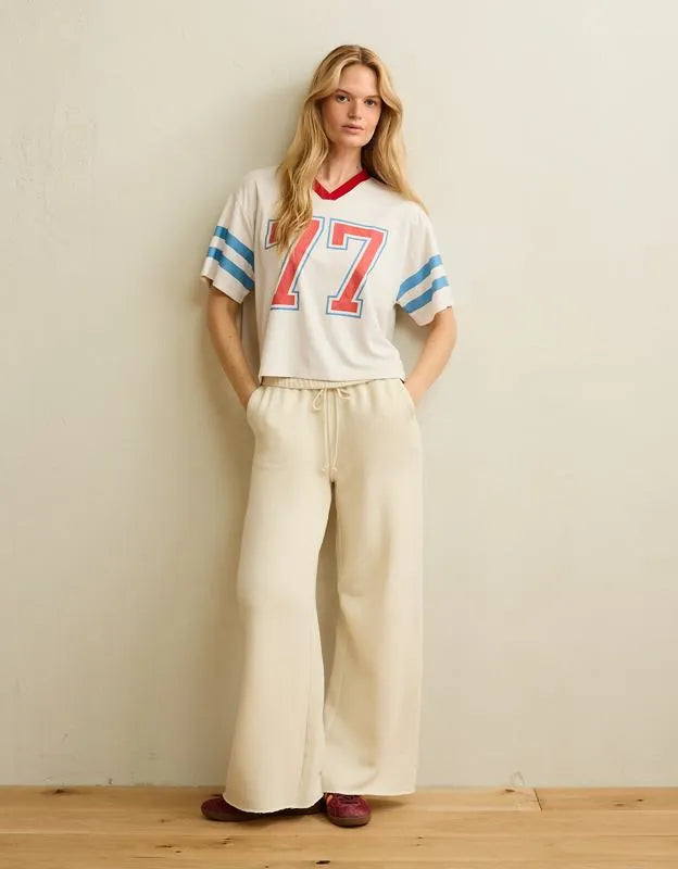 AE V-Neck Americana Graphic Mesh T-Shirt