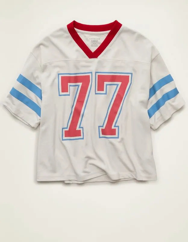 AE V-Neck Americana Graphic Mesh T-Shirt
