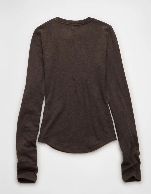 AE Long Sleeve Cozy Crew Neck T-Shirt