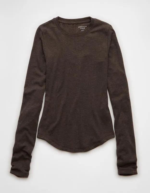 AE Long Sleeve Cozy Crew Neck T-Shirt
