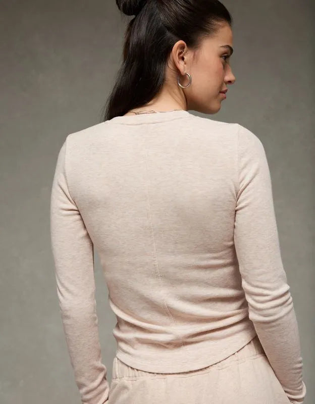 AE Long Sleeve Cozy Crew Neck T-Shirt