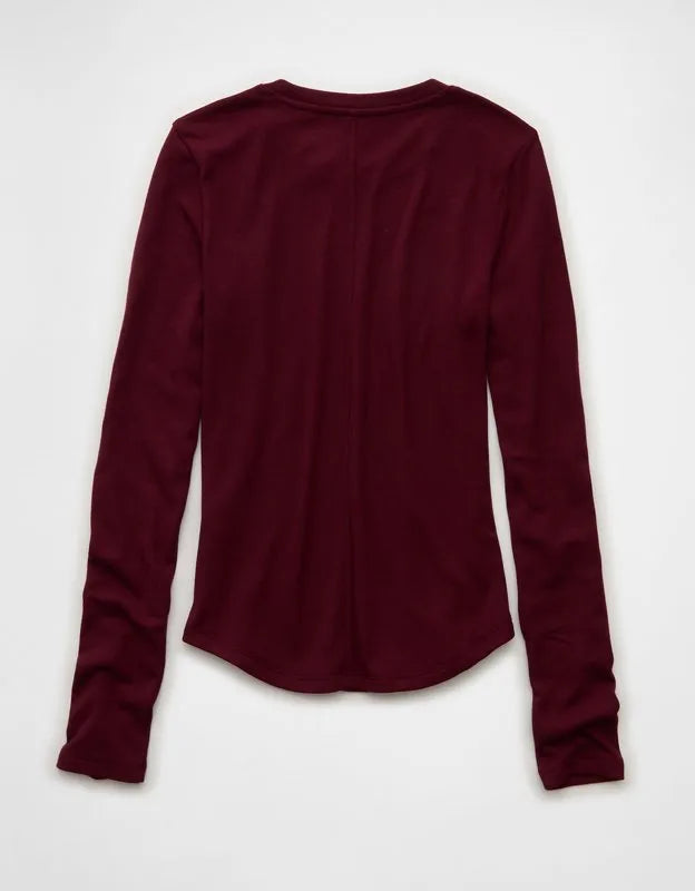 AE Long Sleeve Cozy Crew Neck T-Shirt