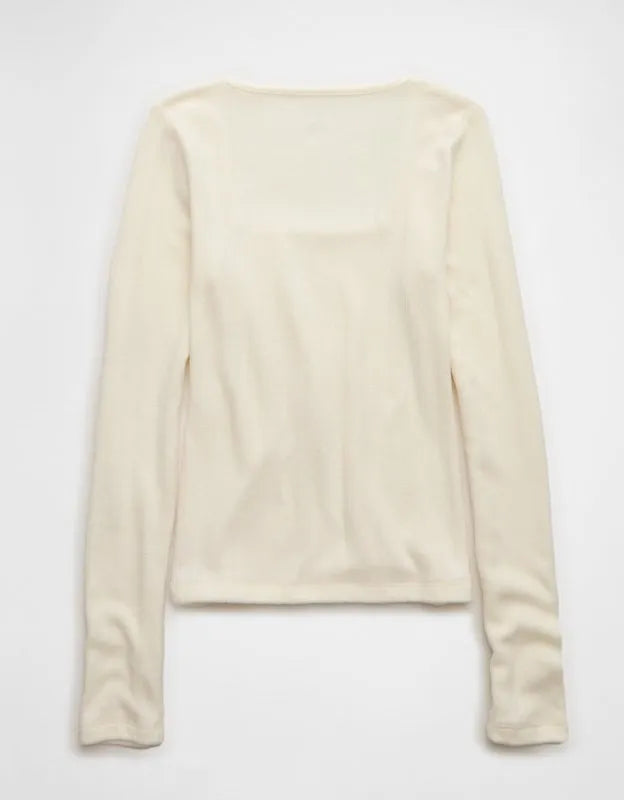 AE Long Sleeve Square Neck T-Shirt