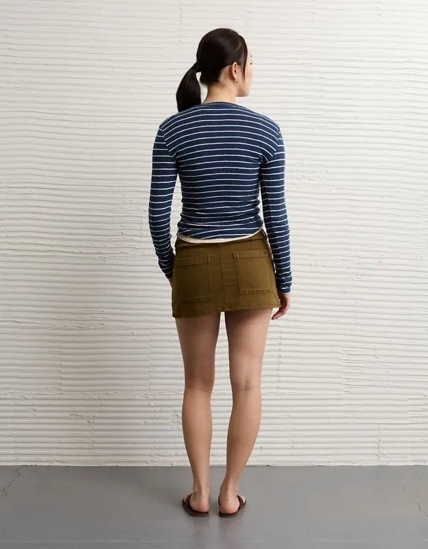 AE Long-Sleeve Henley T-Shirt