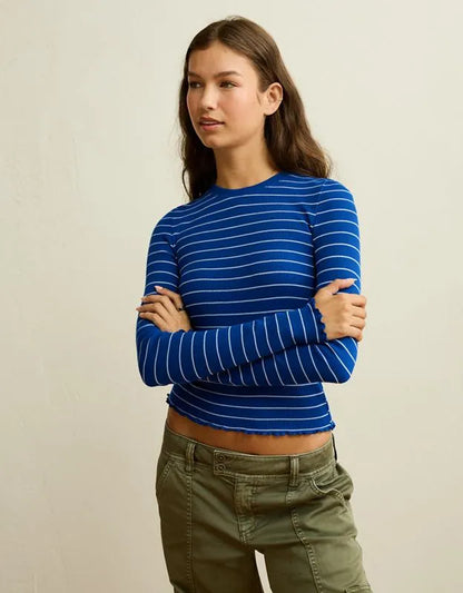 AE Soft & Sexy Waffle Long-Sleeve T-Shirt