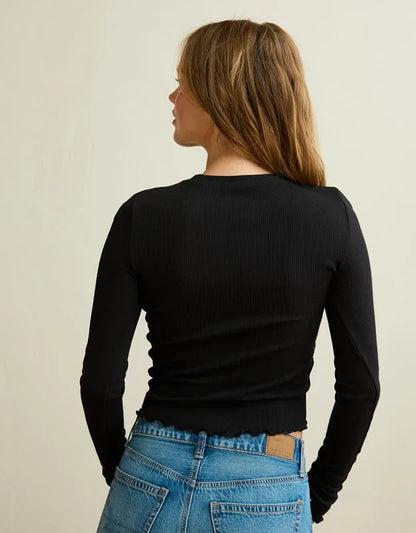 AE Soft & Sexy Waffle Long-Sleeve T-Shirt
