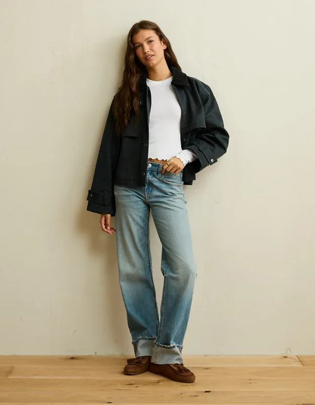 AE Soft & Sexy Waffle Long-Sleeve T-Shirt