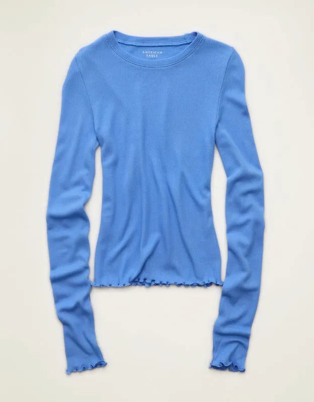 AE Soft & Sexy Waffle Long-Sleeve T-Shirt