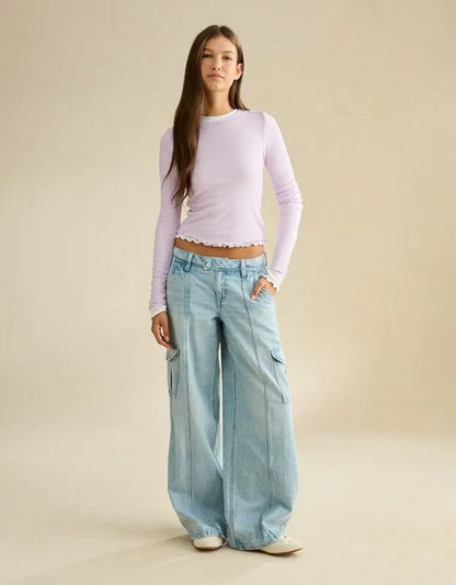 AE Soft & Sexy Waffle Long-Sleeve T-Shirt
