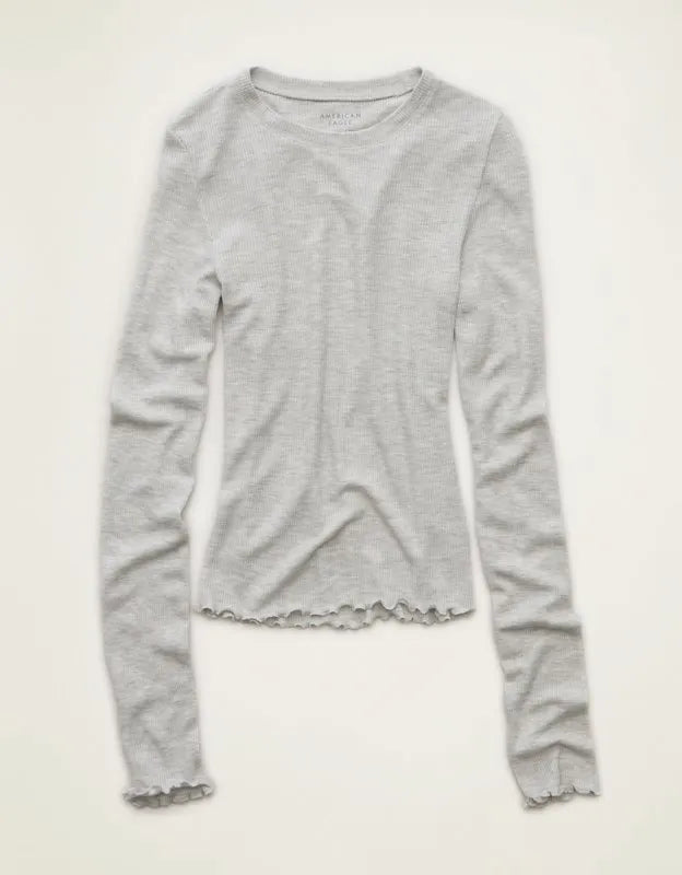 AE Soft & Sexy Waffle Long-Sleeve T-Shirt