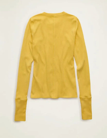 AE Long-Sleeve Henley T-Shirt